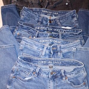 American Eagle Outfitters & AEROPOSTALE Women's Blue Jeans